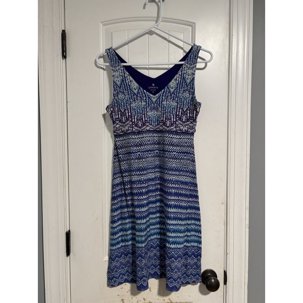 Athleta‎ sleeveless dress Blue & Purple Small